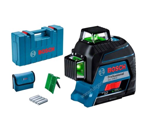 Лазерный уровень Bosch GLL 3-80 G Professional с калибровкой