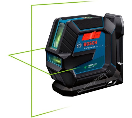 Лазерный уровень Bosch GLL 2-15 G Professional с калибровкой