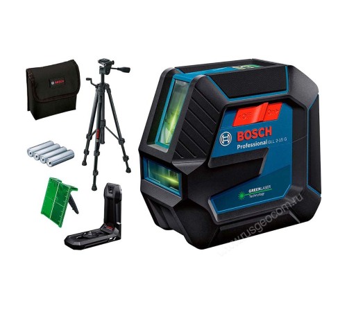 Лазерный уровень Bosch GLL 2-15 G с калибровкой + BT 150