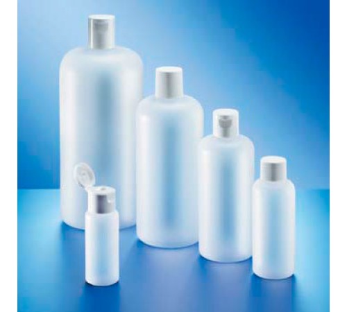 Бутыль Kautex 500 мл, HDPE, круглая, естественный цвет, с винтовой флип-крышкой Бутыль Kautex 500 мл, HDPE, круглая, естественный цвет, с винтовой флип-крышкой