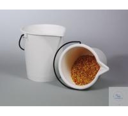 2306-0010 Burkle Laboratroy ведро, PE белый, с носиком, 10 л 2306-0010 Burkle Laboratroy ведро, PE белый, с носиком, 10 л