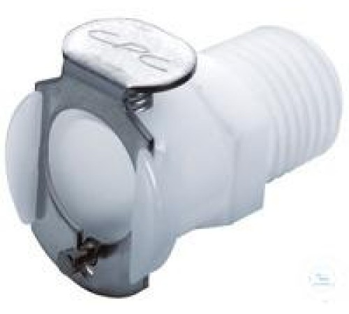 8760-1141 Муфта Burkle CPC, POM, внутренняя, с клапаном, 1/4 "BSP 8760-1141 Муфта Burkle CPC, POM, внутренняя, с клапаном, 1/4 "BSP