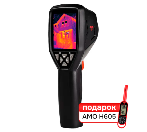 Комплект тепловизора AMO T830 с поверкой и термогигрометра AMO H605